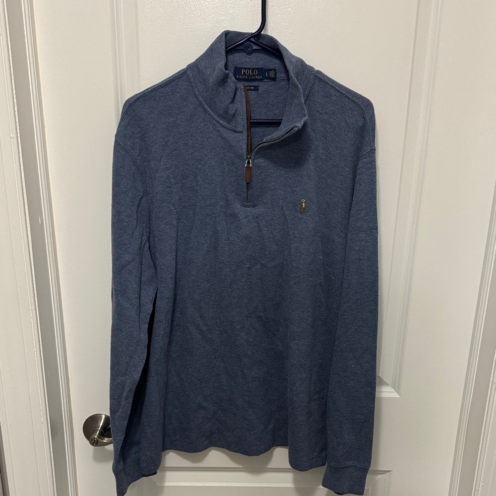 Ralph Lauren Light Blue Estate Rib Sweater